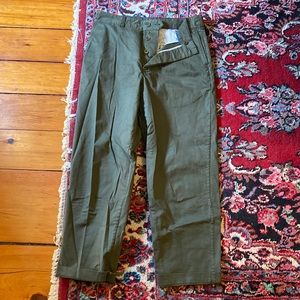 Alex Mill Boy Chino Size 10 Olive Green EUC